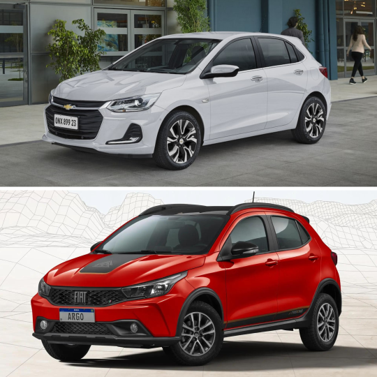 Chevrolet Onix ou Fiat Argo 2023 Qual é o melhor Comparativo