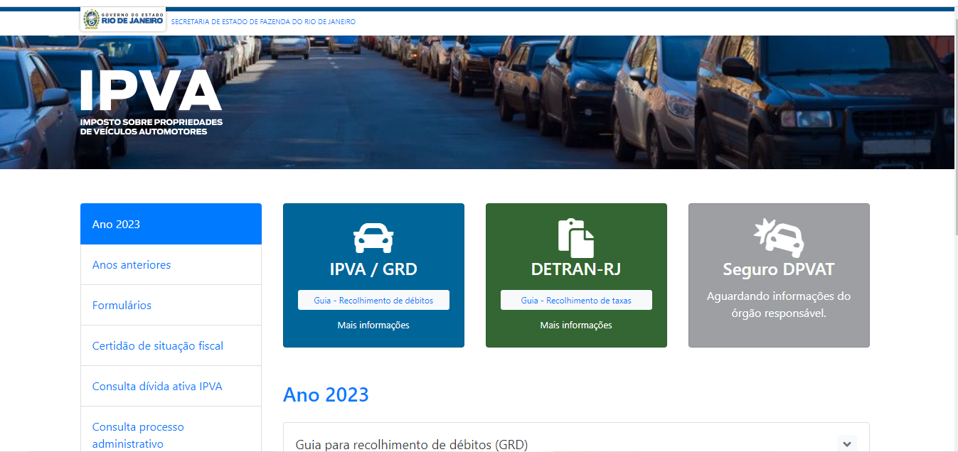 IPVA RJ 2023 Tabela De Pagamento Valor E Consulta