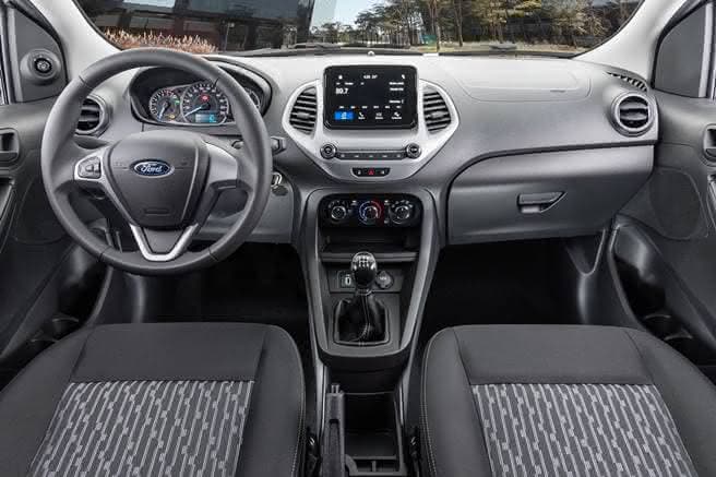 interior do Ford KA 2021 