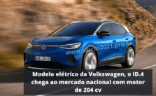 Modelo elétrico da Volkswagen, o ID.4 chega ao mercado nacional com motor de 204 cv