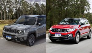 Jeep Renegade ou VW T-Cross 2023: Preços, Consumo e Ficha Técnica